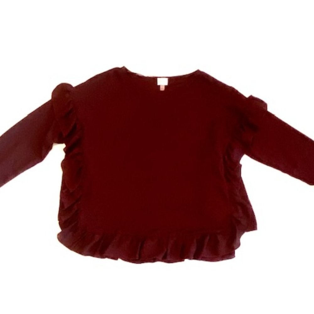 Cupio Top + Wine Color + Size Medium